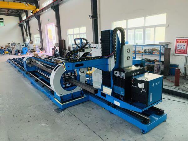 All-in-one cnc plasma pipe cutting and profiling machine for round, square tube & steel sections