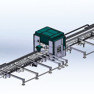 Automatic Structural Steel 20kw Fiber Laser Cutting Machine for Pre-fabricated Steel Buildings